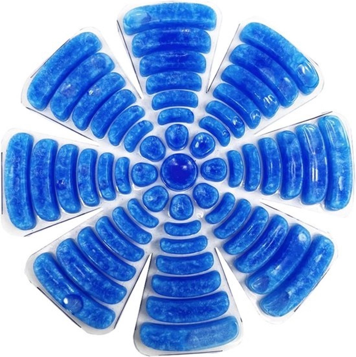 Koelhoed Inserts - Helm Koeler Liner - Hoofd Koelen - PCM Koeltechnologie - 22cm Diameter - Blauw