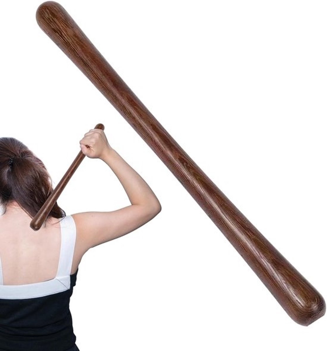 Massage Staaf - Houten Spierhamer - Spierontspanning Bevorderen - Ergonomische Grip - 41 cm - Houtkleur