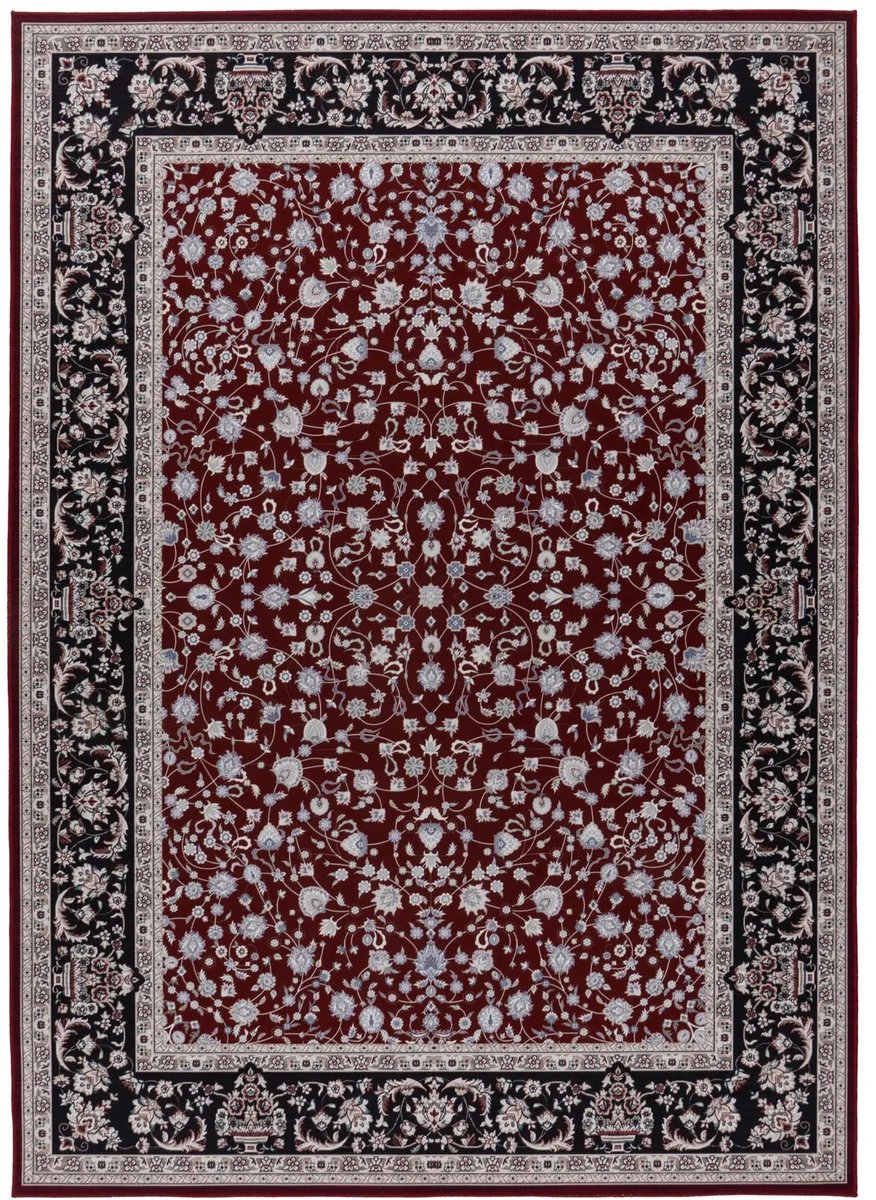 Dutch XXL Wasbaar Vloerkleed | Tapijt | Dunya | Bloemen | Rood | 200x290 cm