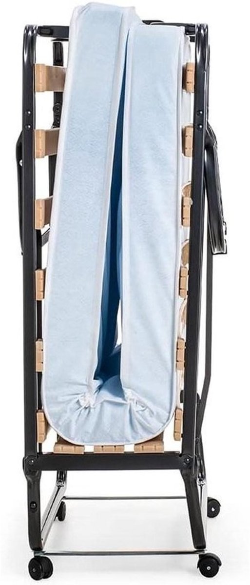 Vouwbed - Logeerbed Gastenbed - Snel Slapen - Inclusief Matras - 80x200cm - Zwart
