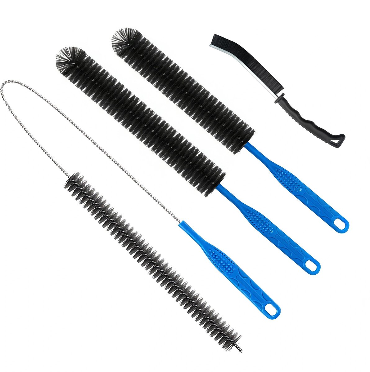 Afvoerontstopper gereedschap - 4-pack - Flexibel - Zwart/Blauw