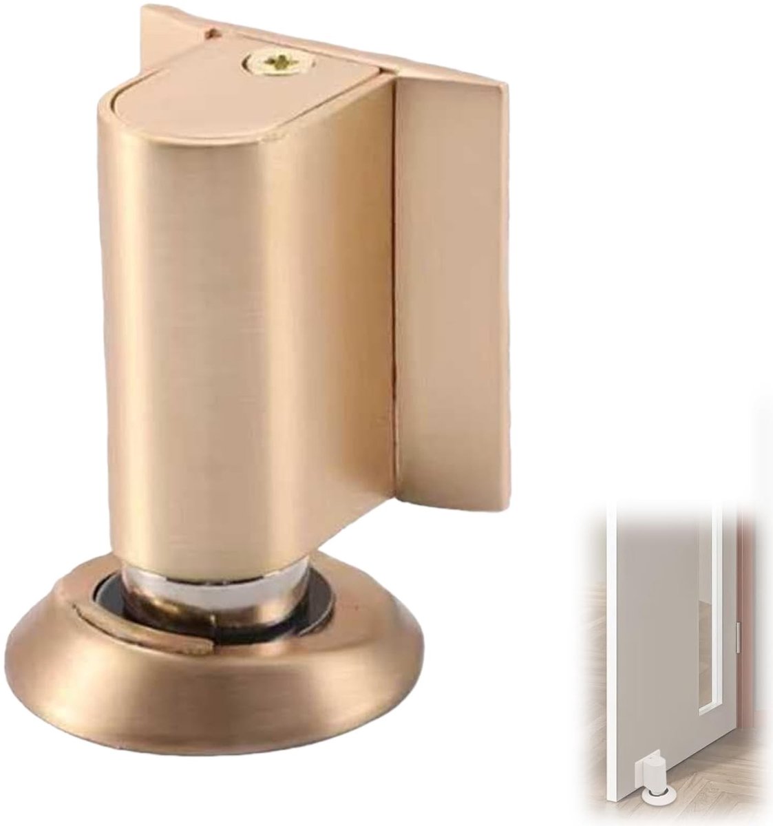 Magnetische Deurstopper - Geen Boorinstallatie Nodig - Brushed Gold