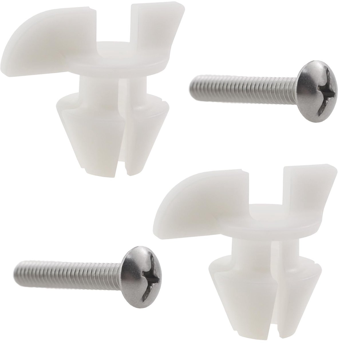 Toiletbril Bouten en Schroeven - Vervangingsset - Wit