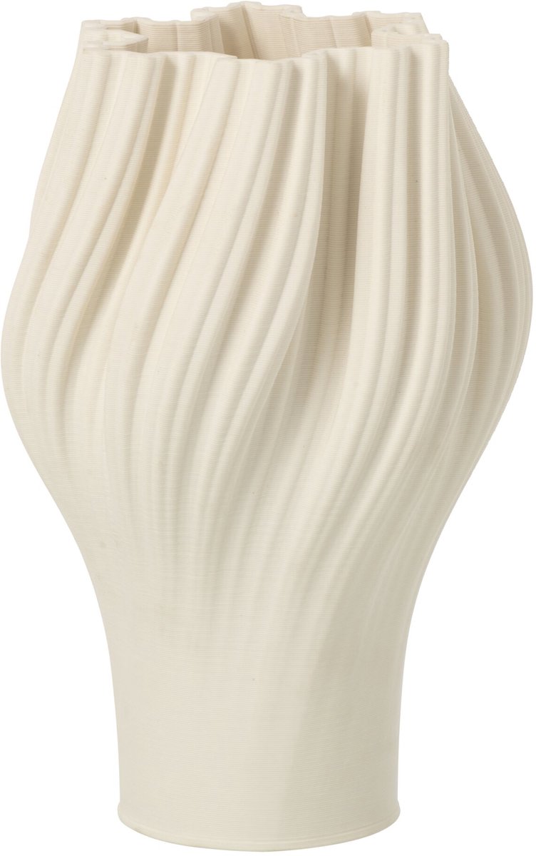 J-Line vaas 3D Print - steengoed - wit - small