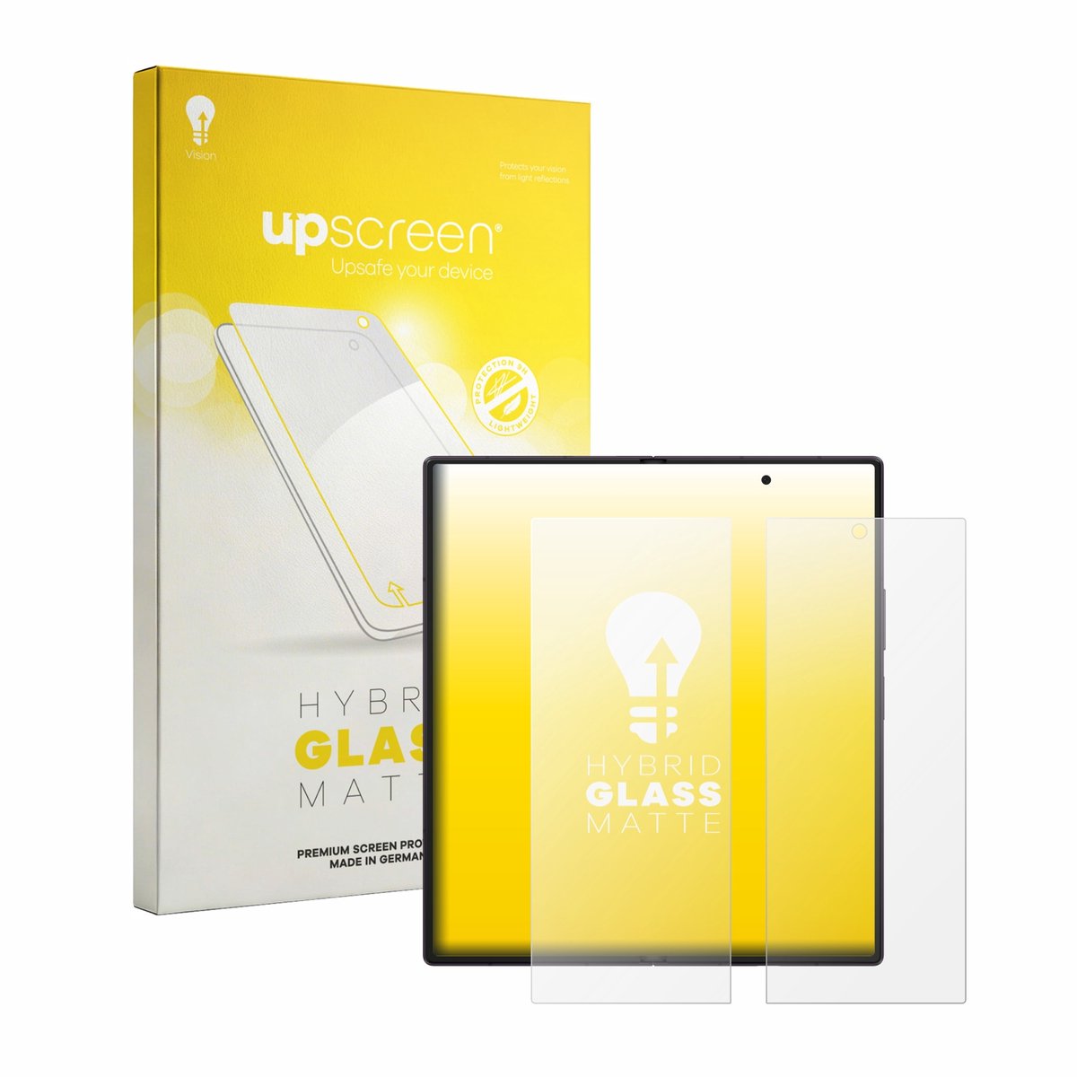 upscreen - Screenprotector voor Samsung Galaxy Z Fold 8 Ultra (Inner display) - Folie Beschermfolie Beschermglas matte