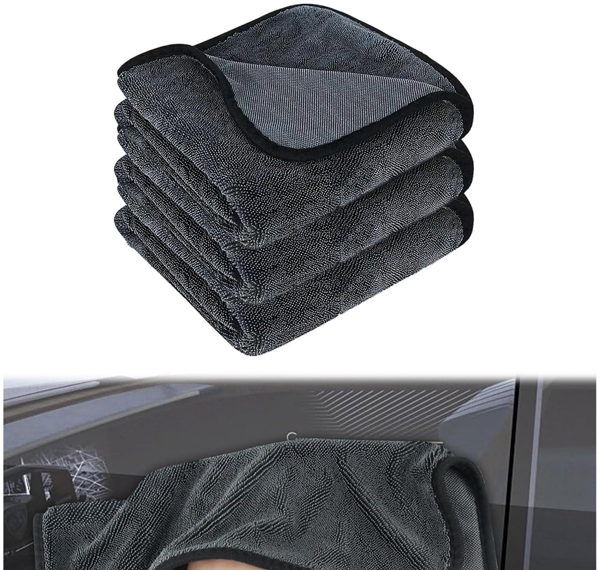 wonderdoeken, 3 stuks, waterjake, ultra-doeken, droogdoek, douche, super absorberend, microvezel autoreinigingsdoek, droogdoeken