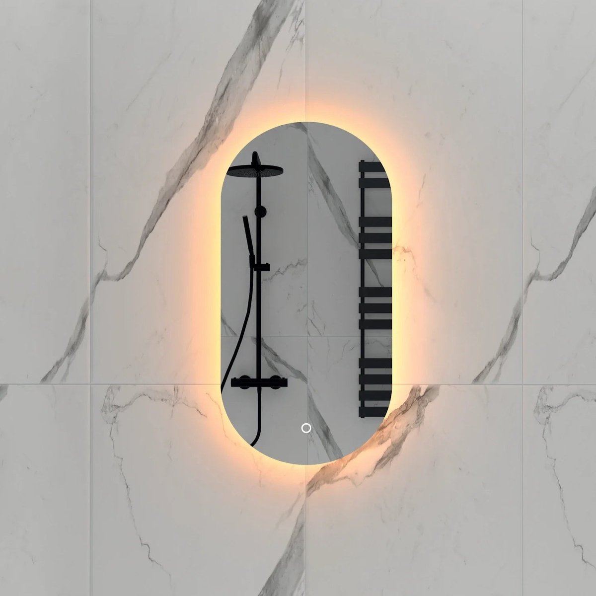 DutchLine - Alura Ovaal Luxe Indirecte LED Spiegel - 35