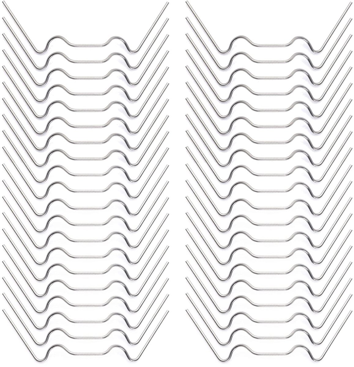 roestvrij staal, roestvast (Zilver-100pcs)
