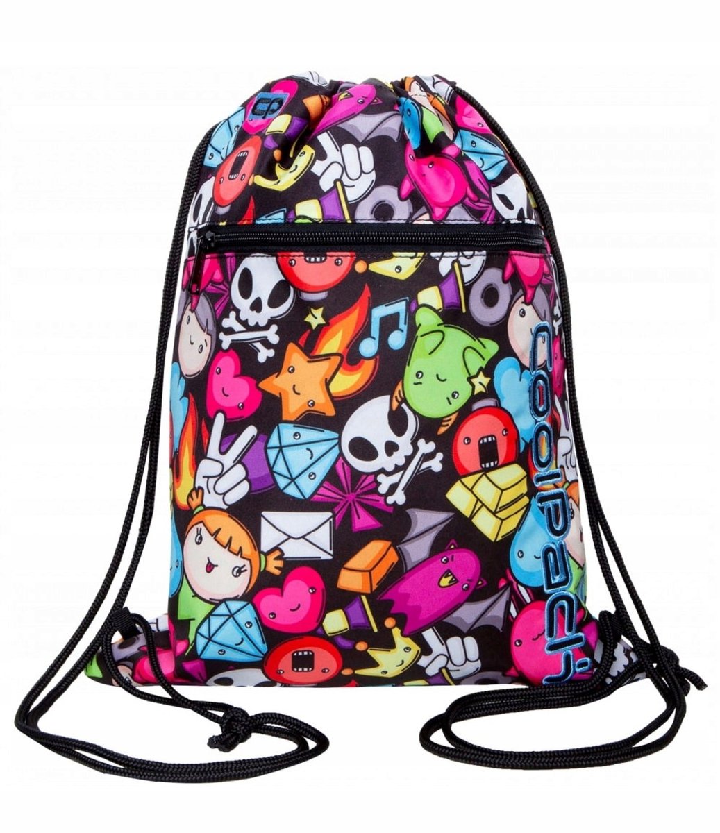 CoolPack Sporttas/Schoenenzak Vert Doodle - Waterdicht & Ruim