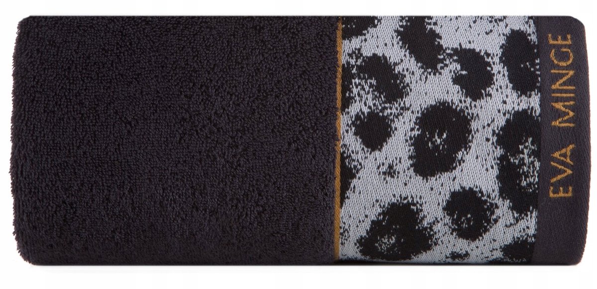 Eurofirany Eva 22 Handdoek 50x90 cm Zwart Katoen