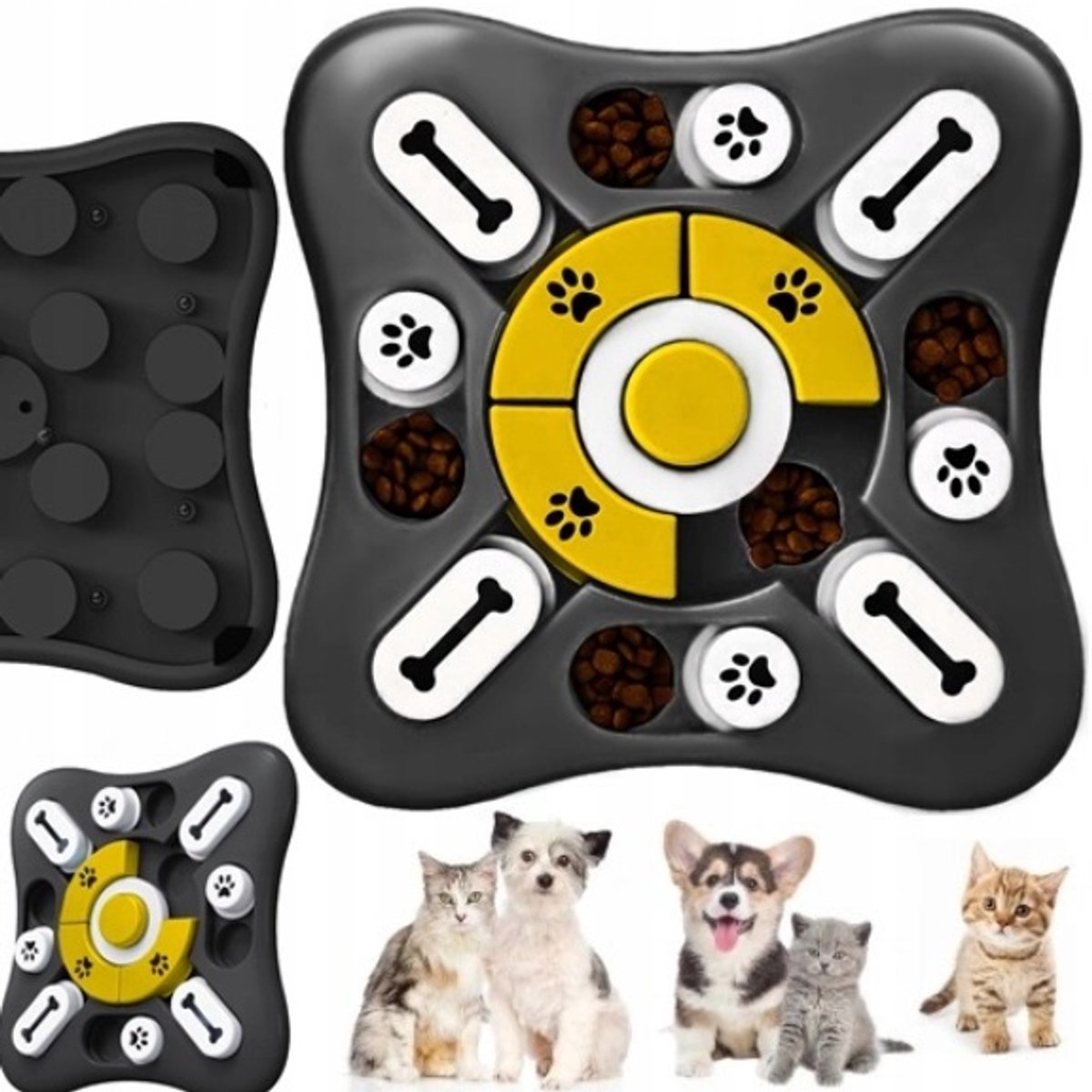 Interactieve voerpuzzel voor honden en katten - Vertraagt ​​het eten en stimuleert de hersenen