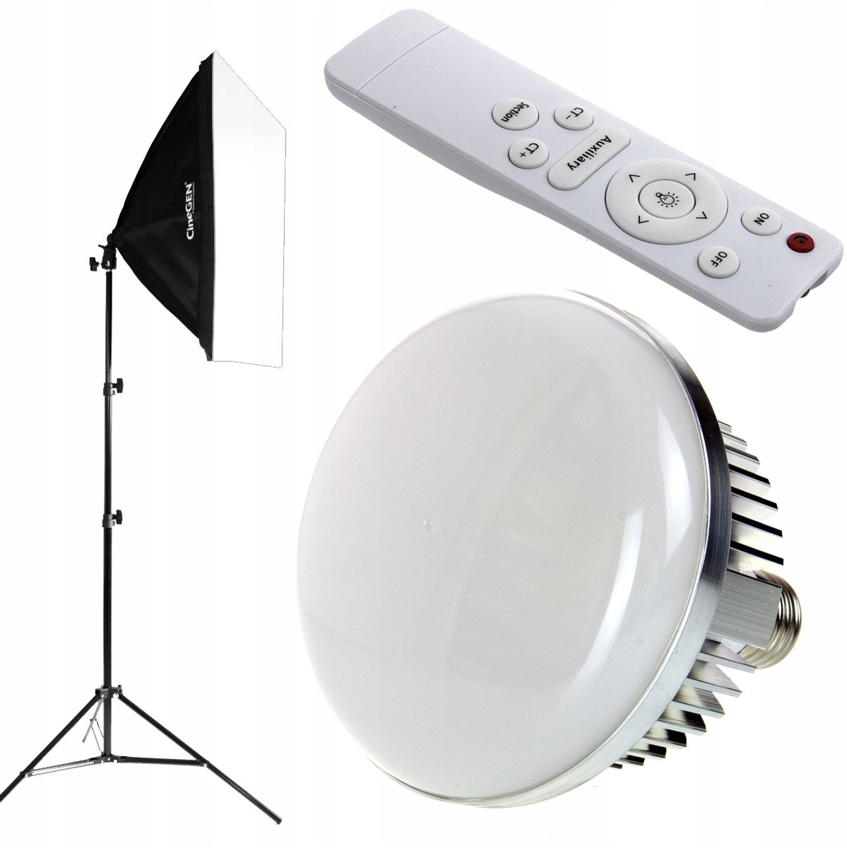 Softbox 50x70cm 85W LED met afstandsbediening en standaard