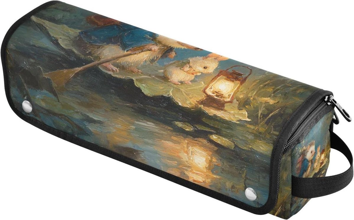 Haargereedschap Tas - Reisetui Stylingtools - Veilig Opbergen - Ingebouwde Hitte Mat - 37 cm Lengte - Grijs