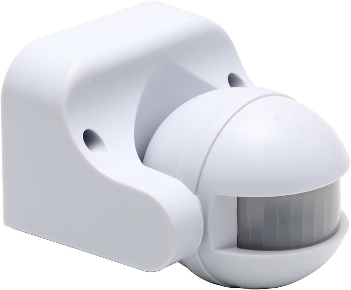 1 Stuk AC220V-240V PIR-bewegingsmelder lichtschakelaar, zeer gevoelige wandschakelaar voor binnen- en buitengebruik, detectiebereik 12 m bij 180°
