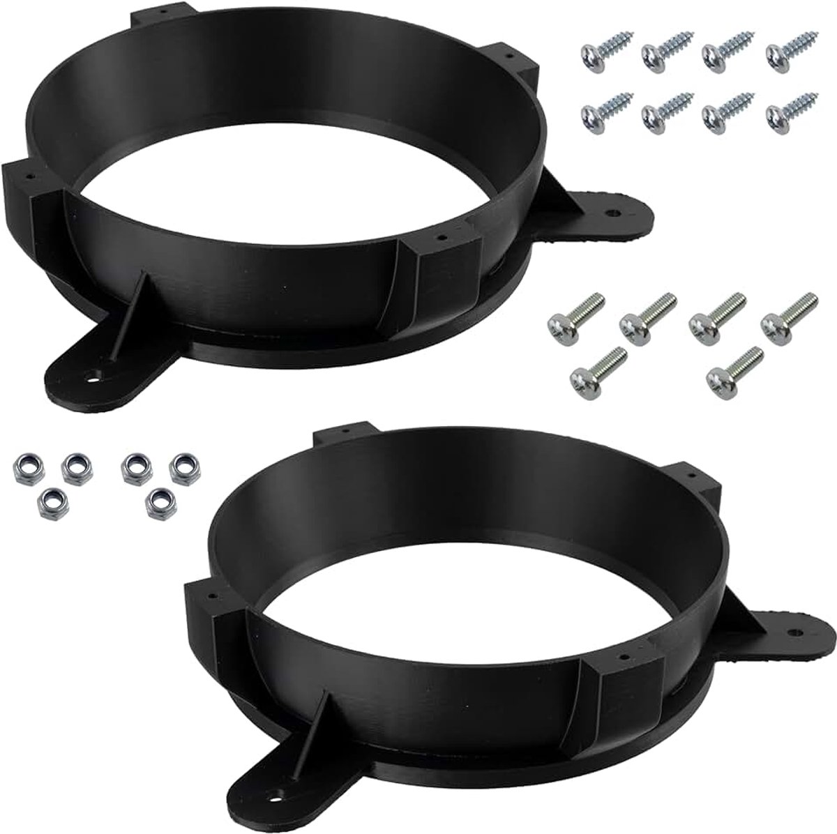 - Kit van 2 Adapters/houders voor luidsprekers Ø165 mm voor voor en achterdeuren | compatibel met Volvo C30, S40, S60, S80, V40, V50