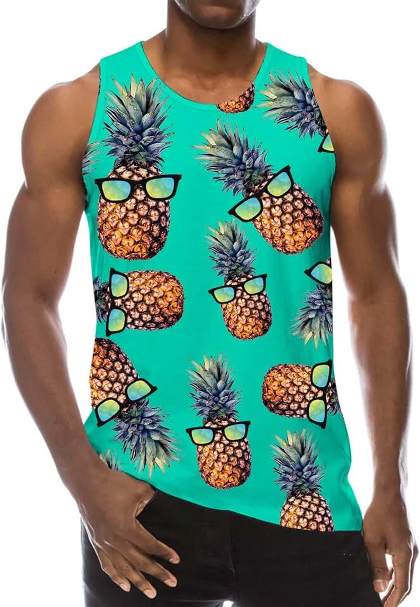 Heren Tank Top 3D Spiershirts Mens Vest Zomer Cool T-shirt S-XXL