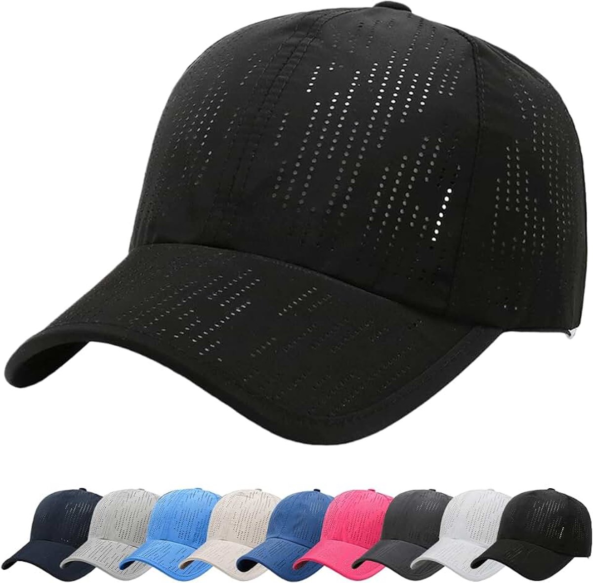 Cap Uniseks, Baseball Cap Heren Outdoor Hoed Sneldrogend, Zonnehoed Basecap Heren Ademende Baseballpet voor Mannen en Vrouwen, Vintage Baseball Cap Basecap Baseball Cap