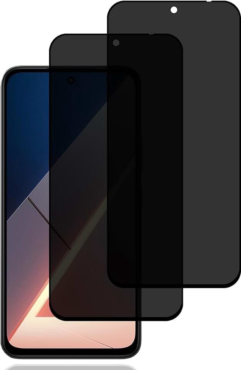Screen Protector voor Xiaomi Poco M7 4G [2 stuks] | anti-spy gehard glas film,9H hardheid,krasbestendig,hoge gevoeligheid,anti-spy schermbeschermer voor Xiaomi Poco M7 4G