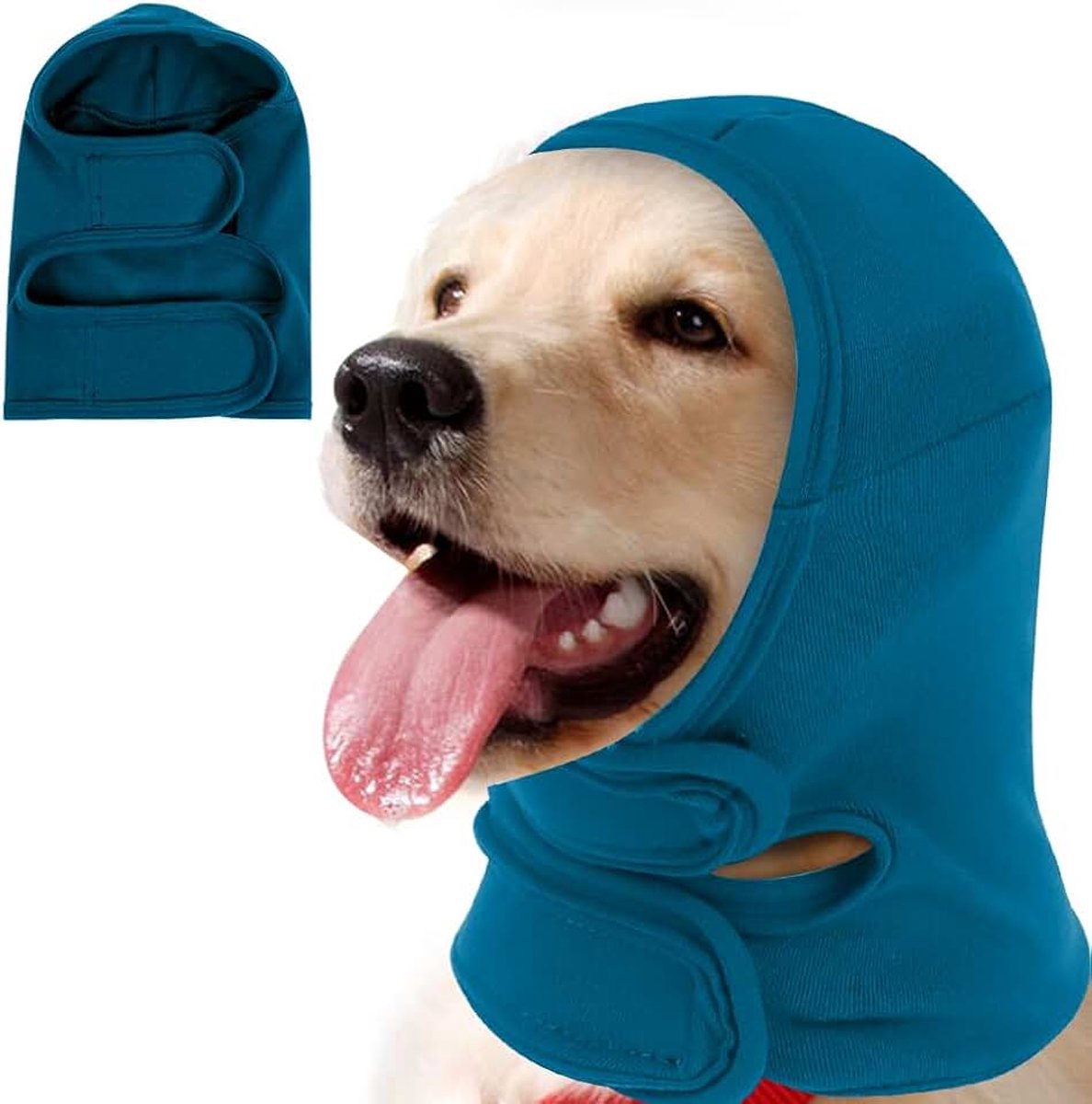 Oorbeschermers voor honden, oorbeschermers voor honden, geluidsbescherming, gehoorbescherming, oorbeschermers, geluidsbescherming, oorbescherming, honden na operatie, hoody (blauw, L)