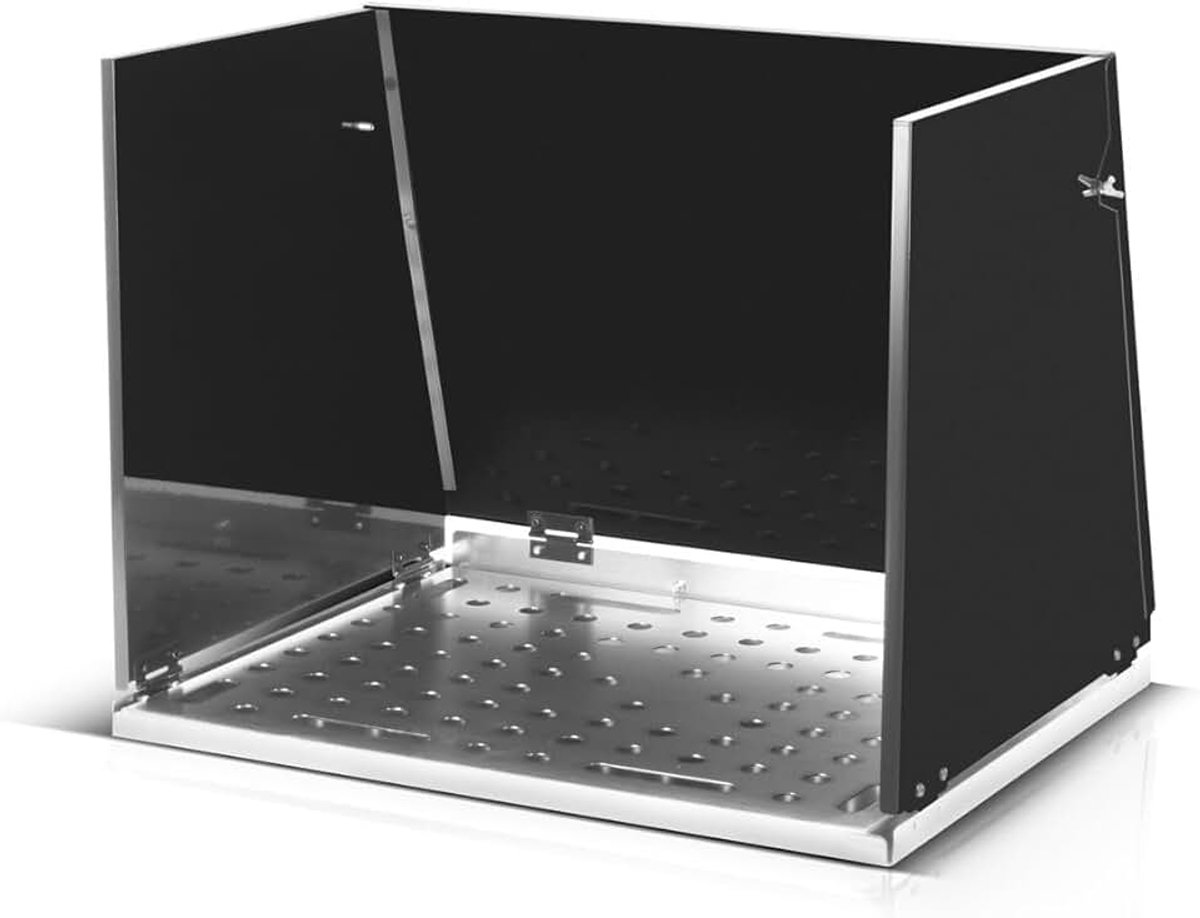 Lastafel-opzetstuk 500 x 400 mm – mobiele laskabine, inklapbare lastafeluitbreiding voor werkbanken en montagetafels met D16 geperforeerde plaat voor spangereedschap (SA-500 ST)