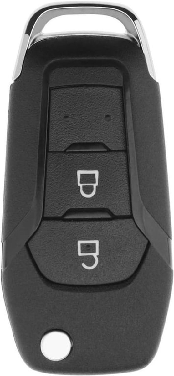 Afstandsbediening Sleutel Shell Ranger T6 - Vervanging - Opvouwbaar - Afstandsbediening Hoes - Ongesneden Blad - Geschikt voor Ranger T6 2015-2019 - Grijs 2 Knoppen.
