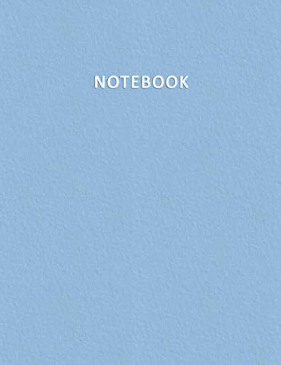 Quaderno per appunti con 100 pagine bianche e numerate – Elegante e Moderno color pastello nella tonalità Azzurro Bebè – Misura A4 – Diario, Doddles, Schizzi, Disegni, Note, Memorie