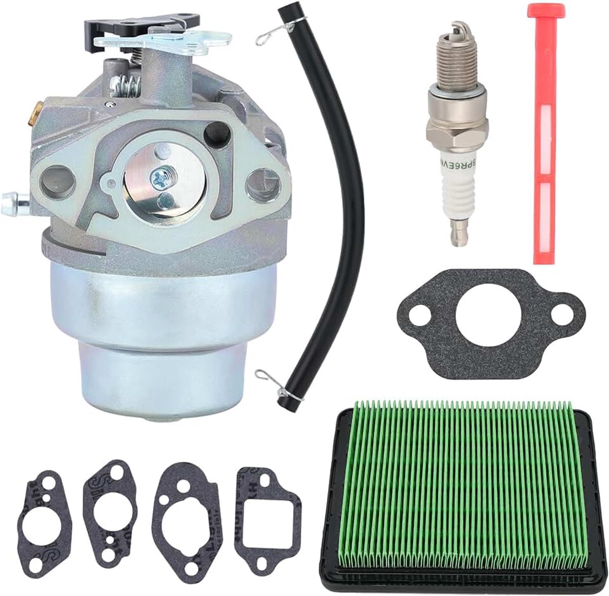 GCV160 Carburateur voor Honda GCV160 GCV160A GCV160LA HRB216 HRS216 HRR216 HRT216 HRZ216 16100-Z0L-023 GCV160LA0 GCV160LE Motor Grasmaaier met Bougies Pakkingen Brandstof Filter Kits