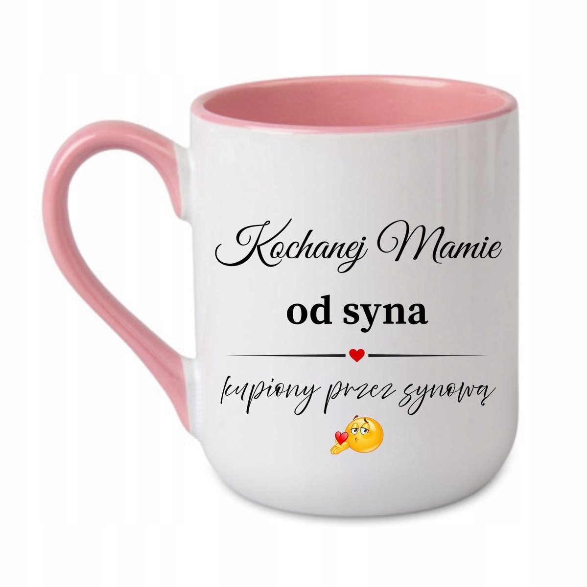 Roze Mok "Lieve Mama" - Cadeau van Zoon & Schoonzus - 330ml