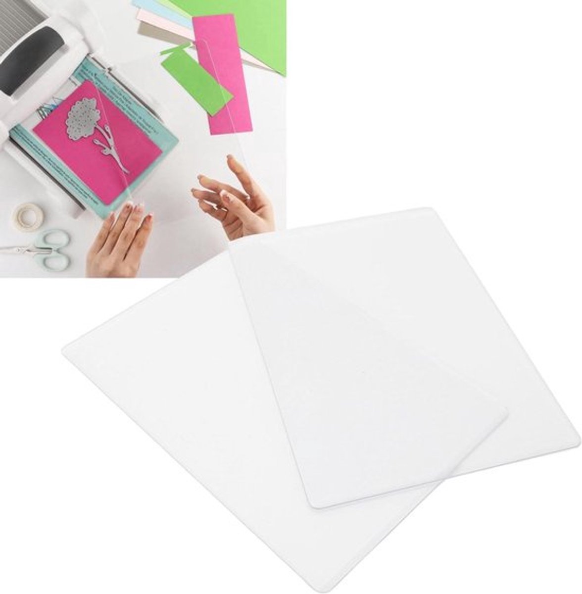 Cutting Pads voor Hobby Snijmachine - Doorzichtig Polycarbonaat Snijplaat voor Embossing en Knutselen - 22.7x15.7cm - DIY Scrapbooking Materialen