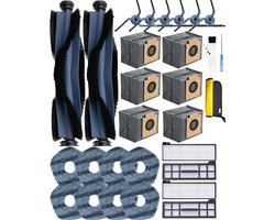 29-delige accessoireset geschikt voor Eufy X10 Pro Omni robotstofzuiger, met hoofdborstels, zijborstels, stofzakken, HEPA-filters en reinigingsdoeken