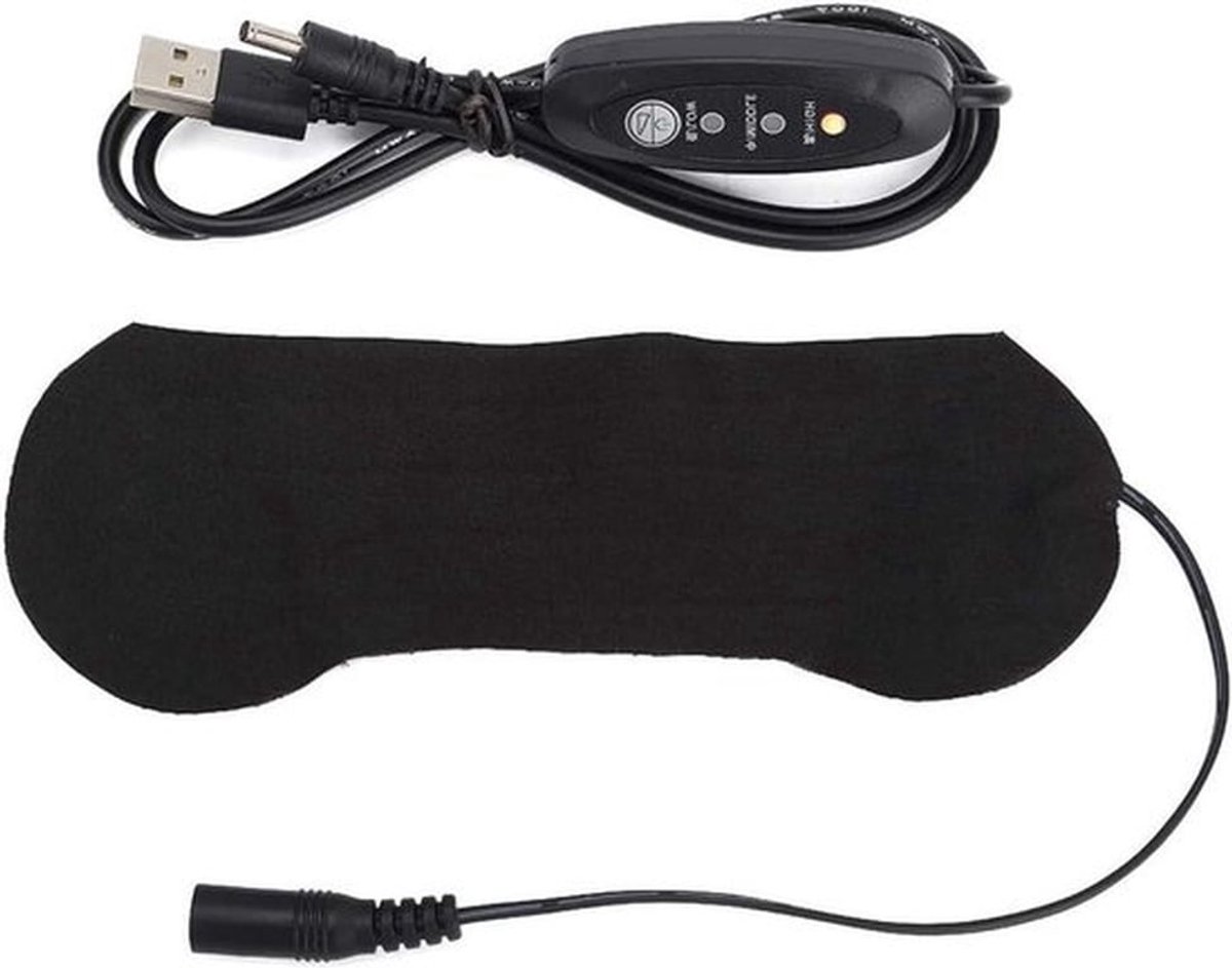 Verwarmingskussen - Elektrisch - Draagbaar - USB - Oogkussentjes - Oogmasker - Warm Oogkompres - Slaap - Droge Ogen - Blefaritis - Donkere Kringen - Gezwollen Ogen - Geschikt voor Alle Huidtypen - Grijs.