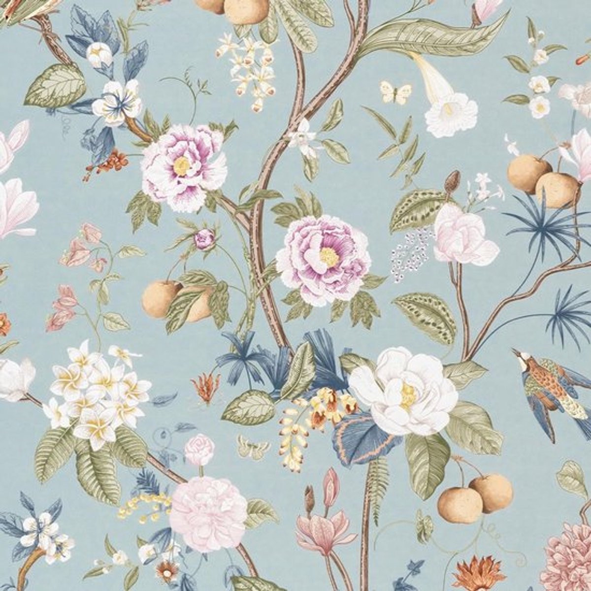 Zelfklevend behang bloemenblad - vinyl wrap - 44 cm x 300 cm