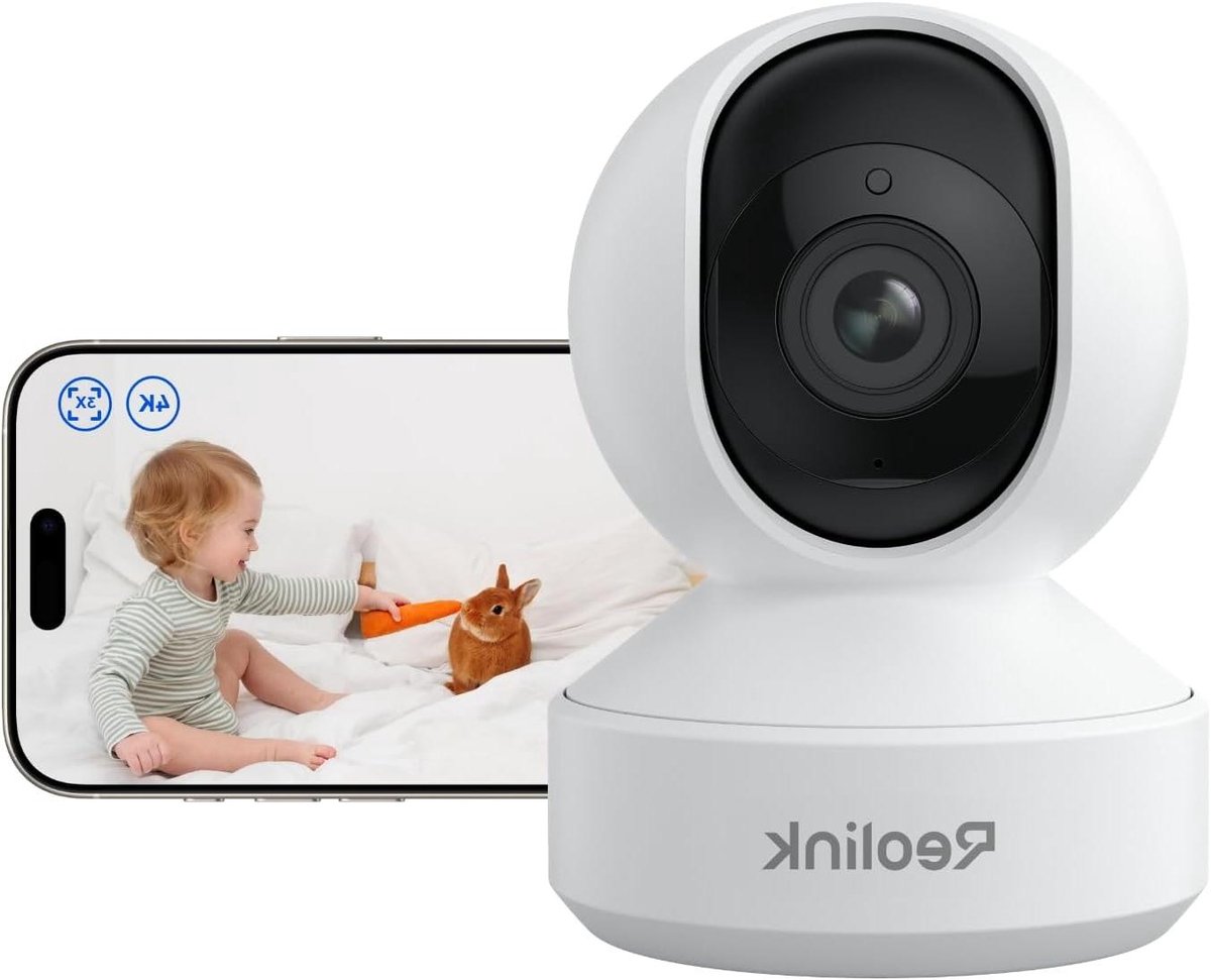 Beveiligingscamera Binnen - Babyfoon Camera - Huis Bewaken - 4K Pan en Tilt - 3x Optische Zoom - Wit