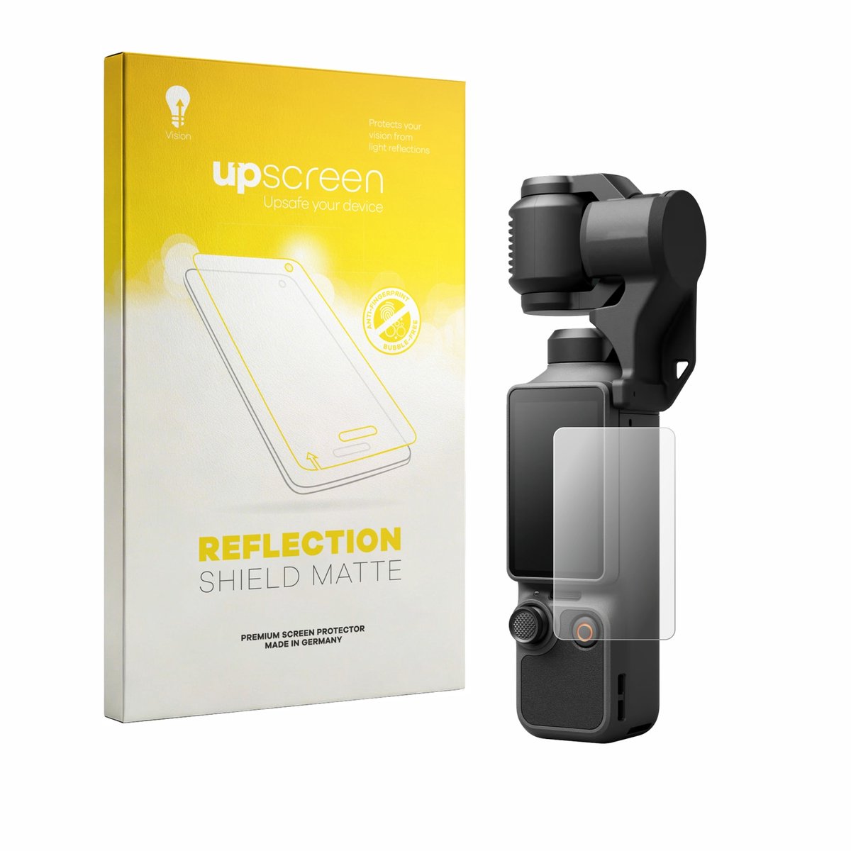 upscreen - Screenprotector voor DJI Osmo Pocket 4P - Folie Beschermfolie anti glare matte