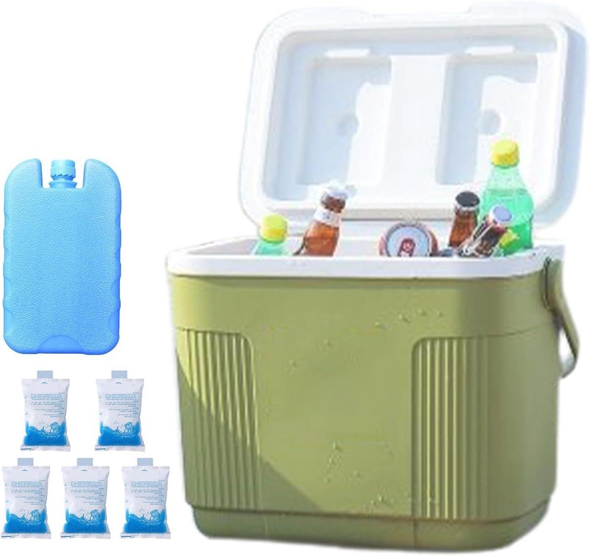 Geïsoleerde Koeltas - Waterdichte Koelkast - Outdoor Activiteiten - Lange Koelduur - 138 Liter - Grijs