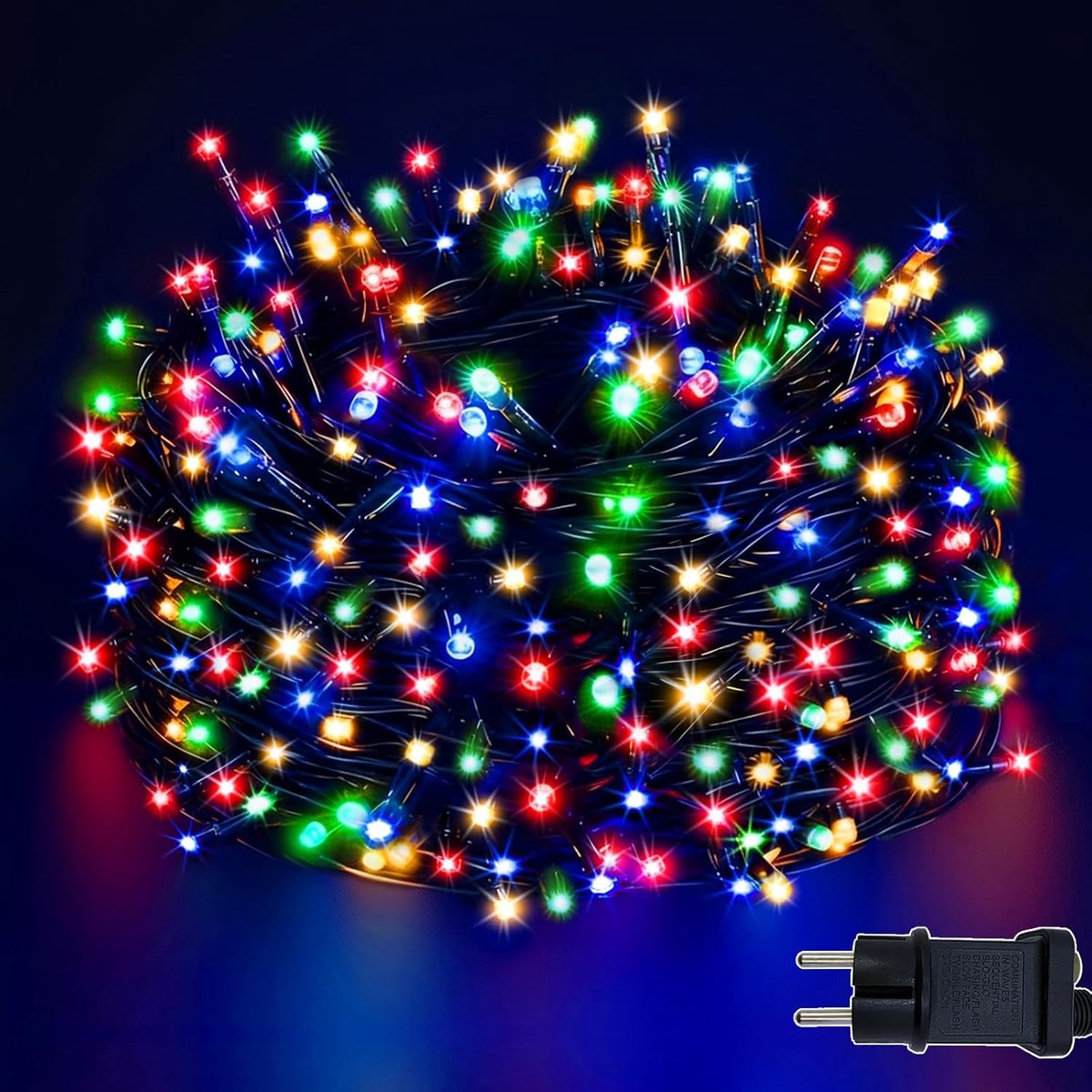 LED-lichtsnoer 100 m met 1000 LED's - Meerkleurig - IP44 waterdicht - Geschikt voor binnen en buiten - SnelShoppen
