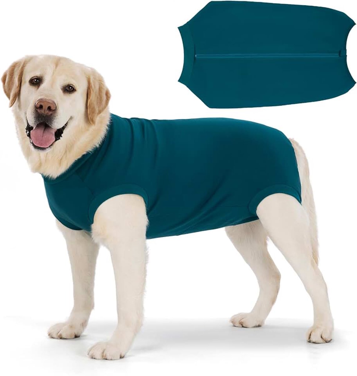Hondenbody voor na operatie, met ritssluiting, op body, castratie, teef, reuen, operatiebody, medische body voor honden, lekbescherming, hondenbody, wondbeschermingspak voor honden, eendelig