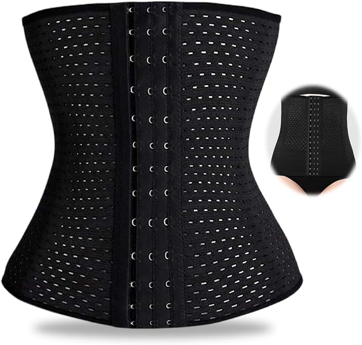 Taille-trainer voor vrouwen, body shaper met buikcontrole, shapewear voor vrouwen met een plattere buik, ondergoed met lage rug voor na de bevalling