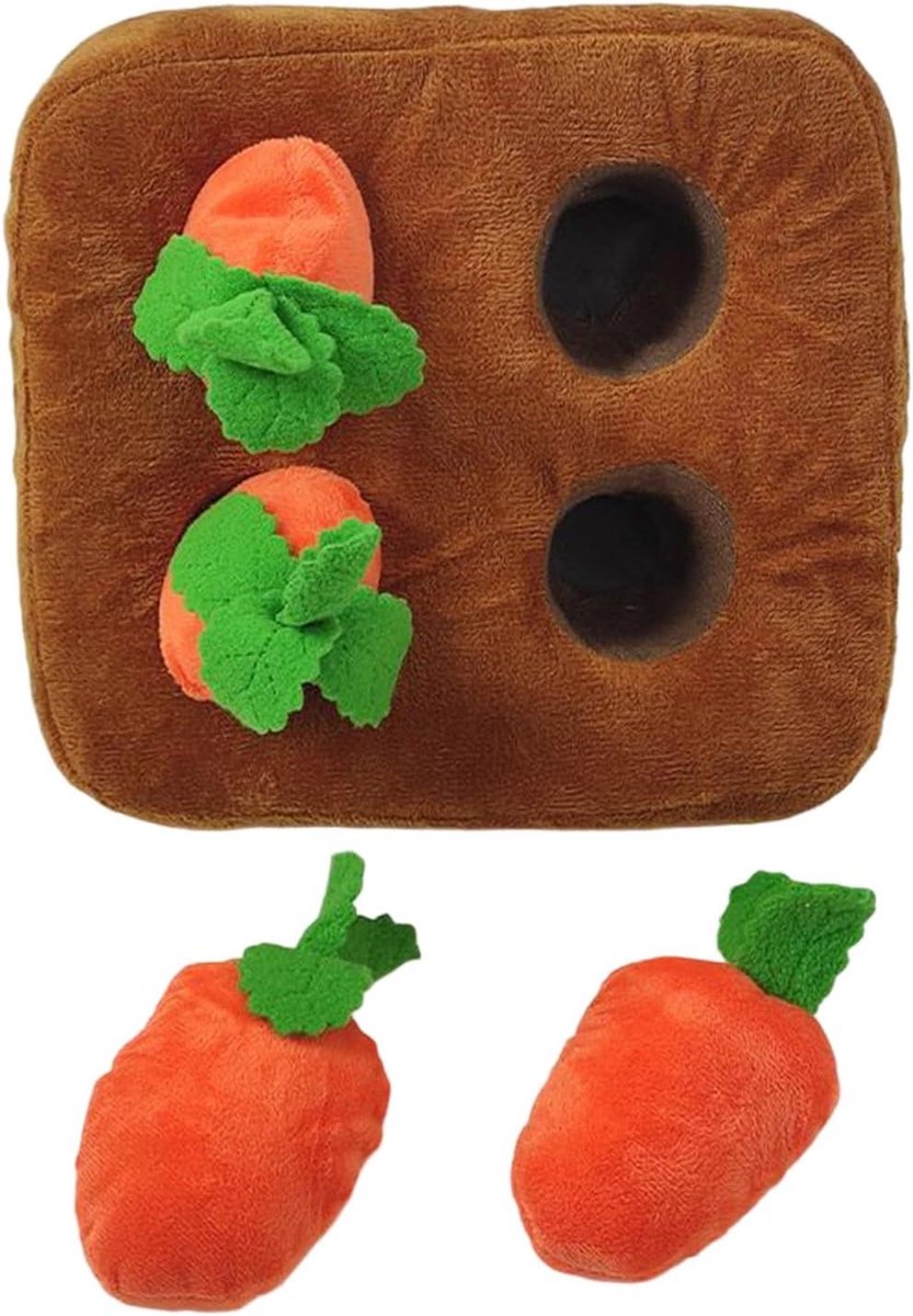 Snuffelmat Honden - Honden Speelgoed - Mentale Stimulatie - Vriendelijke Stofmix - 21 x 21 cm - Uniek