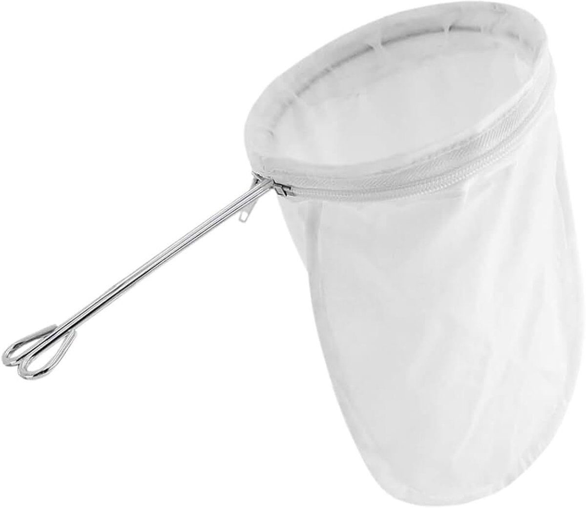 Notenmelkzak met standaard, wasbare kaasdoek, zeepdoek voor het filteren van sappen, selderijsap, amandelmelk, hazelnootmelk