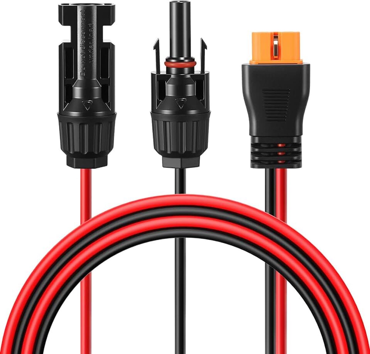 Oplaadkabel zonne-stekker op XT60i 3M 12AWG XT60i-F kabel compatibel met Ecoflow Delta River zonne-generator draagbaar powerstation