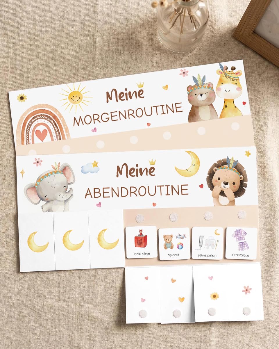 Ochtend- en avondroutine voor kinderen - boho regenboog - structuur en plezier - dagelijks leven - SnelShoppen