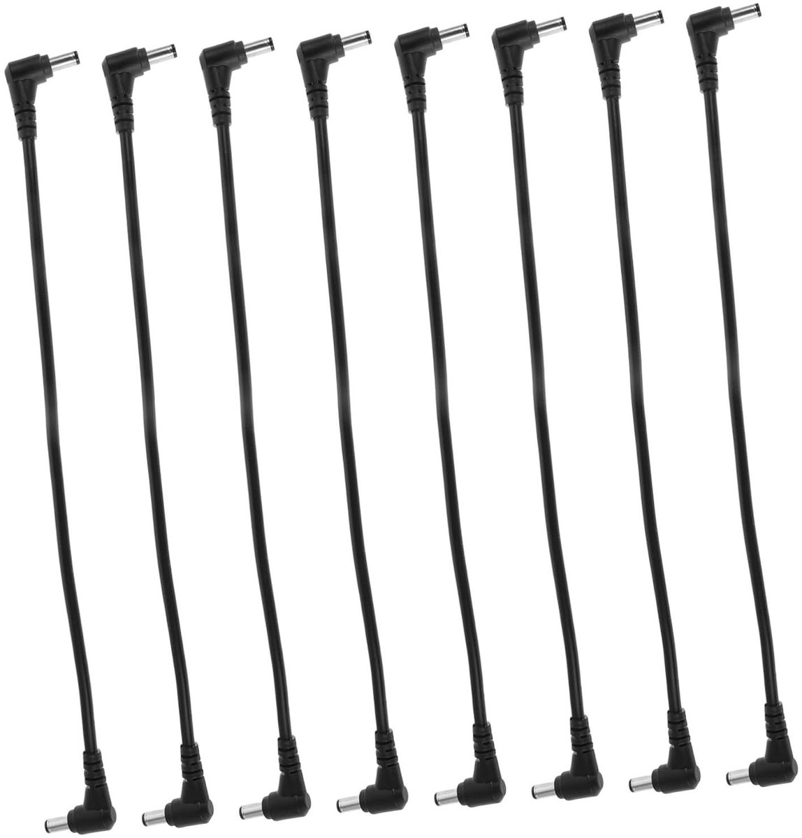 Verlengkabel Set - Stroomkabel Adapters - Apparaten Aansluiten - Ruimtebesparend Ontwerp - 8 Stuks - Zwart