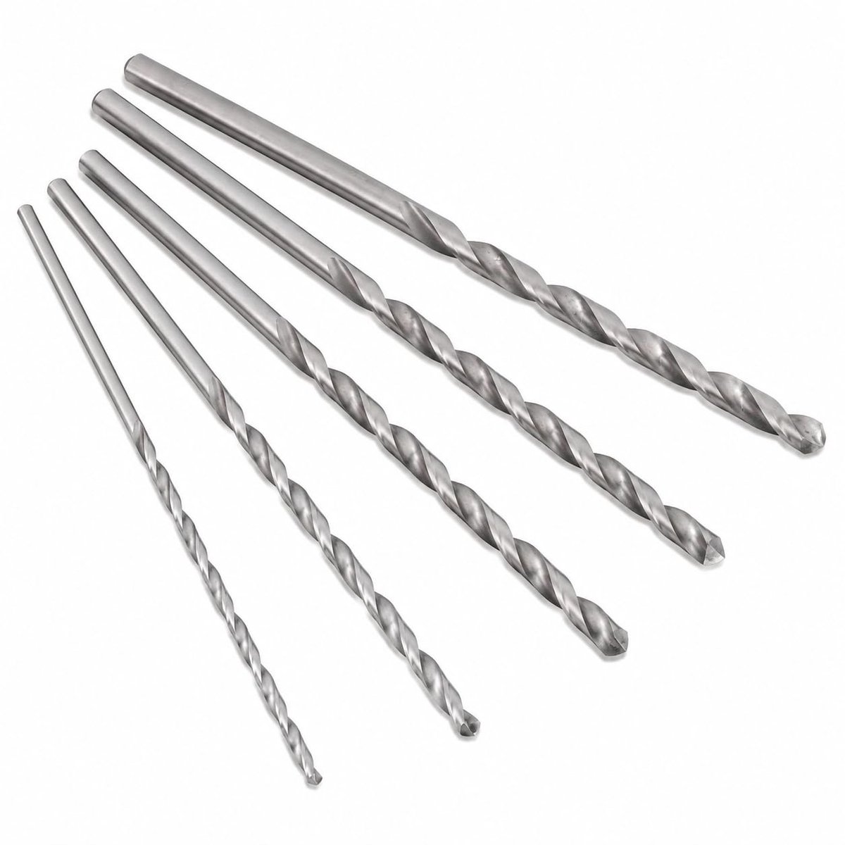 Bits, Rechte Schacht Bloem Boren, Ultra Lange Hoge Snelheid Staal Rechte Schacht Bloem Boren Gereedschappen, Geschikt voor Aluminium, Hout, Kunststof (2-5mm)