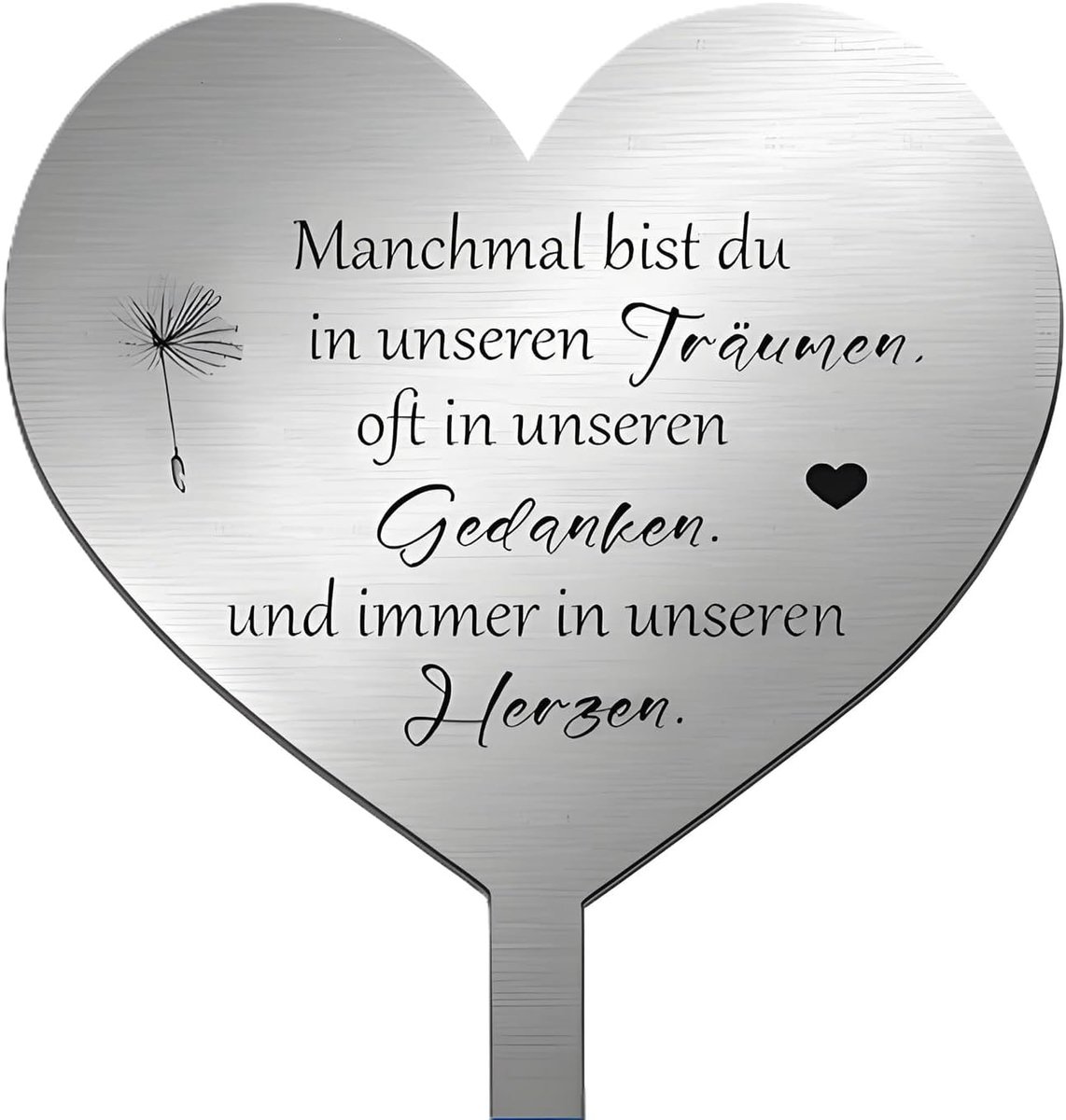 12 x 18 cm, personaliseerbaar, metalen grafstenen in hartvorm worden gebruikt om hulde te brengen aan geliefden of huisdieren die zijn overleden