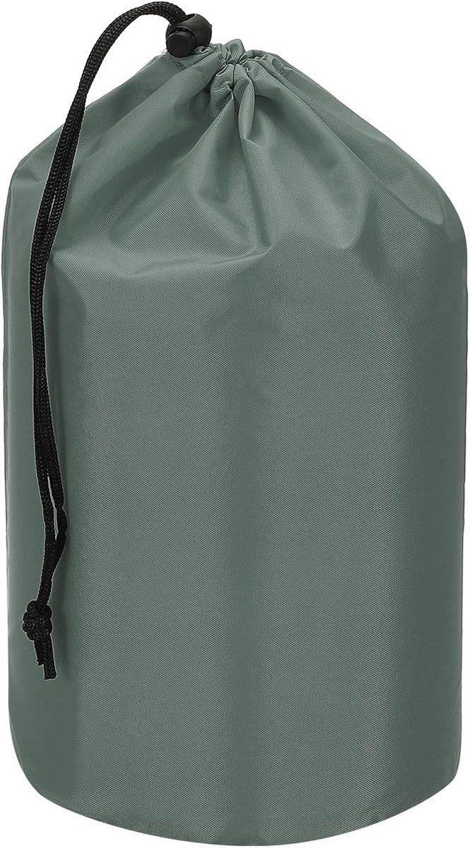 Stuff Sack, 5 x 10 Inch Waterdichte Outdoor Opbergzak Draagbare Trekkoord Stofklep Tas Lichtgewicht Slaapzak voor Camping Wandelen Backpacking, Grijs