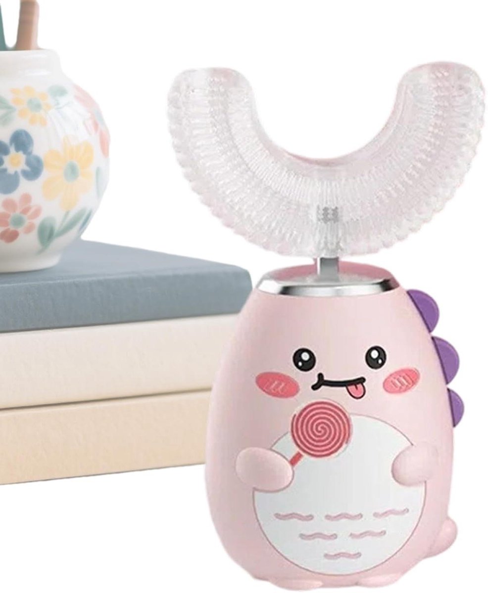 Elektrische Tandenborstel - U-vormige Borstel - Kinderen Poetsen - Automatische Timer - 10 cm - Blauw