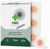 CBD Pleisters Extra Sterk 30 Stuks - Tot 36 uur Constante Dosis CBD - Geen THC - CBD Supplementen - 30mg CBD per Pleister
