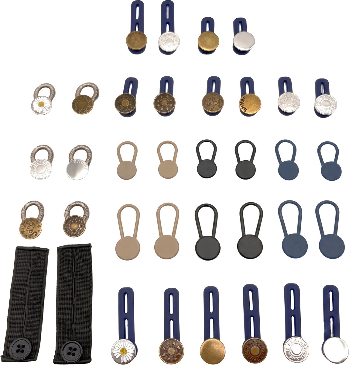 Purepeak Broek Verkleiner Set 36 Stuks - Broekverbreder - Broekverkleiner