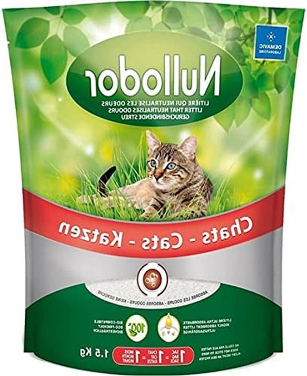 Kattenbakvulling - Silica gel korrels - Geur neutraliseren - Zeer absorberend - 3 x 1.5 kg - Niet van toepassing